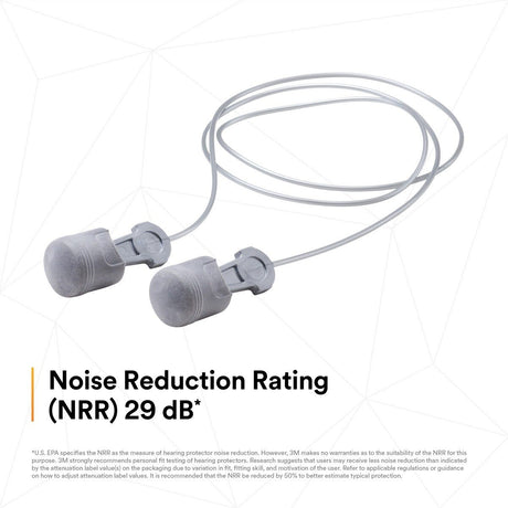 3M P1401 E-A-R Pistonz Earplugs, Corded (7000127673) (400 Pack) - 2