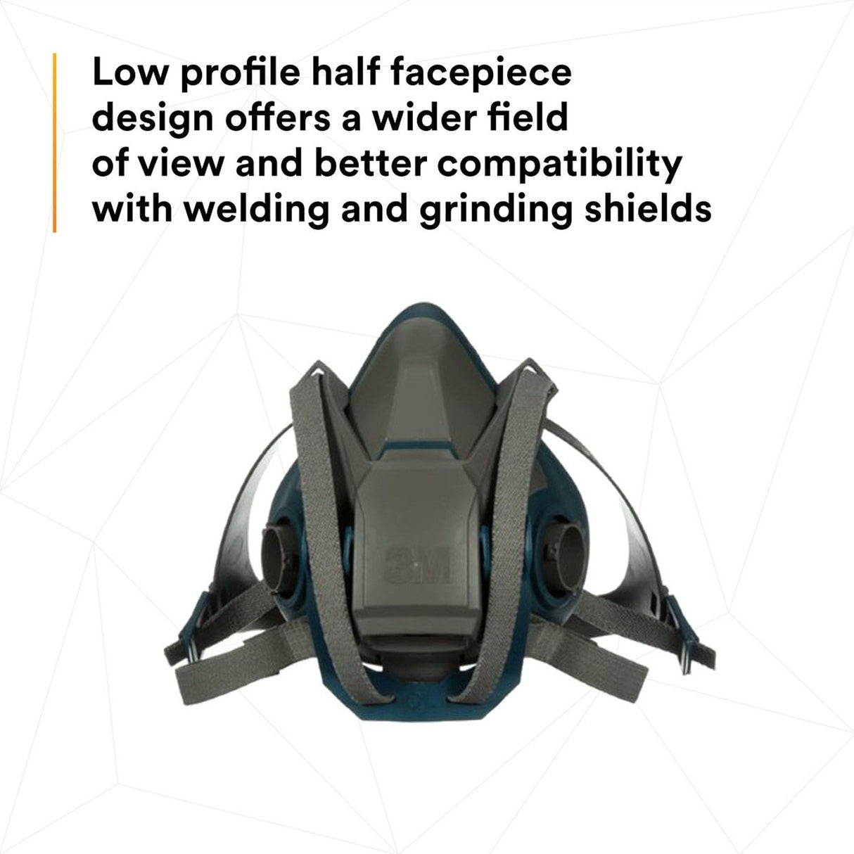 3M 6502QL Rugged Comfort Quick Latch Half Facepiece Reusable Respirator, Medium, Bayonet Connection, Cool Flow Valve, Silicone Face Seal (7000128239) (10 Pack) - 8