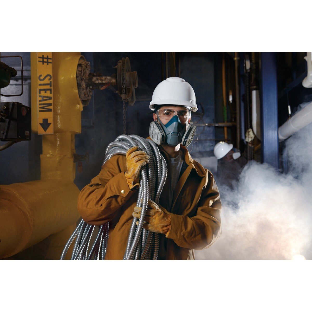 3M 6503 Rugged Comfort Half Facepiece Reusable Respirator, NIOSH, Cool Flow Valve, Silicone Faceseal, Large, Gray (7000128240)  - (10Pack) - 6