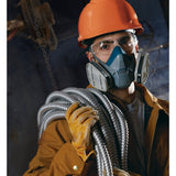 3M 6503 Rugged Comfort Half Facepiece Reusable Respirator, NIOSH, Cool Flow Valve, Silicone Faceseal, Large, Gray (7000128240)  - (10Pack) - 7
