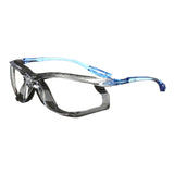 3M 11872 Virtua Safety Glasses, Anti-Fog, Clear Lens, Blue Frame, Removable Foam Gasket, Cord Control System, ANSI Z87 (7000128259)  - (20Pack) - 2