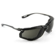 3M 11873-00000-20 Virtua CCS Safety Glasses Gray Anti-Fog Anti-Scratch Lens Black Frame Corded Earplug Control System Removable Foam Gasket (7000128260)