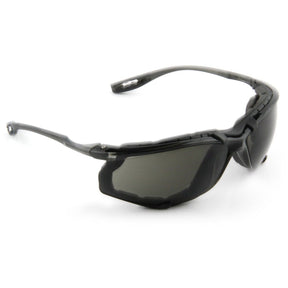 3M 11873-00000-20 Virtua CCS Safety Glasses Gray Anti-Fog Anti-Scratch Lens Black Frame Corded Earplug Control System Removable Foam Gasket (7000128260)