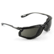 3M 11873-00000-20 Virtua CCS Safety Glasses Gray Anti-Fog Anti-Scratch Lens Black Frame Corded Earplug Control System Removable Foam Gasket (7000128260)  - (20Pack)