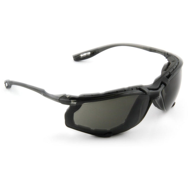 3M 11873-00000-20 Virtua CCS Safety Glasses Gray Anti-Fog Anti-Scratch Lens Black Frame Corded Earplug Control System Removable Foam Gasket (7000128260)  - (20Pack)