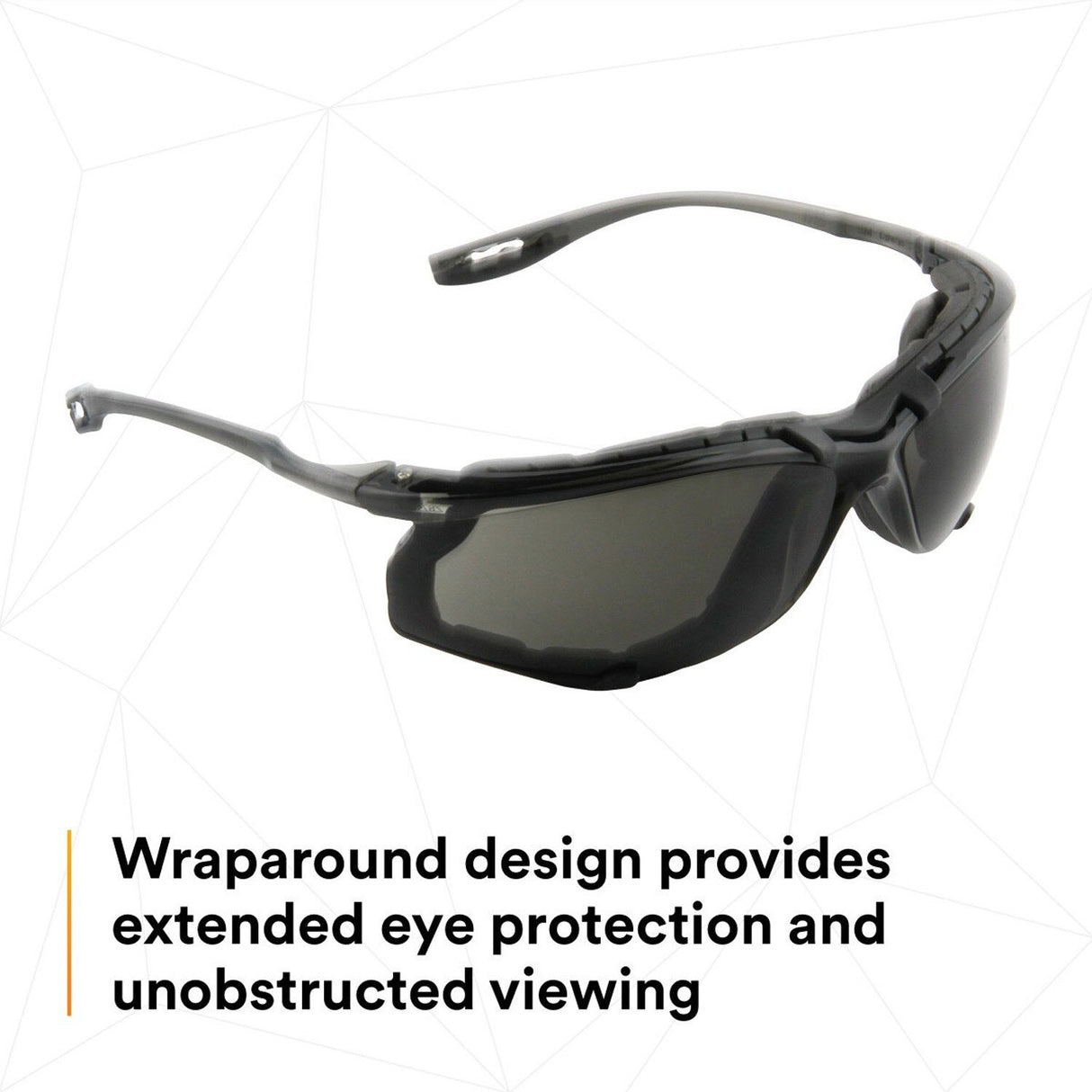 3M 11873-00000-20 Virtua CCS Safety Glasses Gray Anti-Fog Anti-Scratch Lens Black Frame Corded Earplug Control System Removable Foam Gasket (7000128260)  - (20Pack) - 6