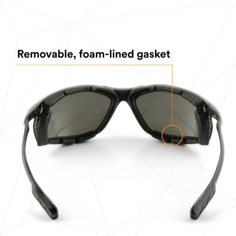 3M 11873-00000-20 Virtua CCS Safety Glasses Gray Anti-Fog Anti-Scratch Lens Black Frame Corded Earplug Control System Removable Foam Gasket (7000128260)  - (20Pack) - 7