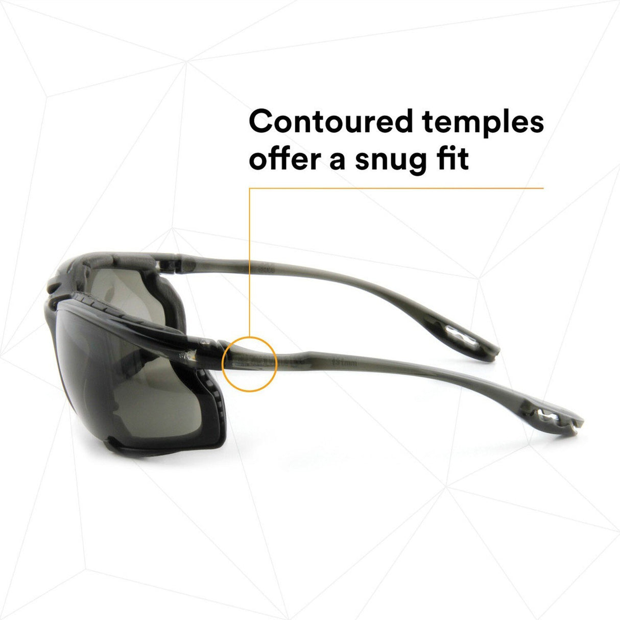 3M 11873-00000-20 Virtua CCS Safety Glasses Gray Anti-Fog Anti-Scratch Lens Black Frame Corded Earplug Control System Removable Foam Gasket (7000128260)  - (20Pack) - 8