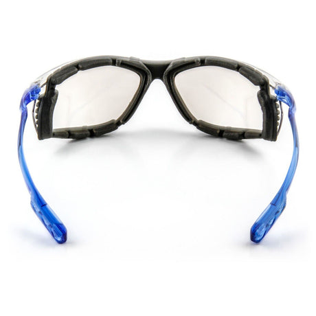 3M 11874-00000-20 Virtua Safety Glasses CCS Anti-Fog Indoor/Outdoor Mirrored Lens Blue Frame Removable Foam Gasket ANSI Z87.1 (7000128261)  - (20Pack) - 4