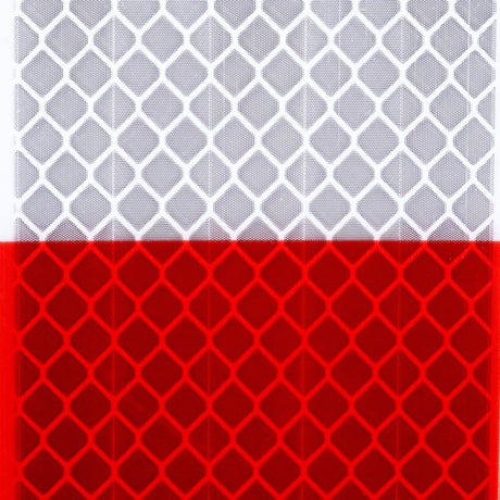 3M 98332 Diamond Grade Conspicuity Markings 983-32, Red/White, 67636, 2 in x 50 yd, kiss-cut every 18 in (7000129412) - 6