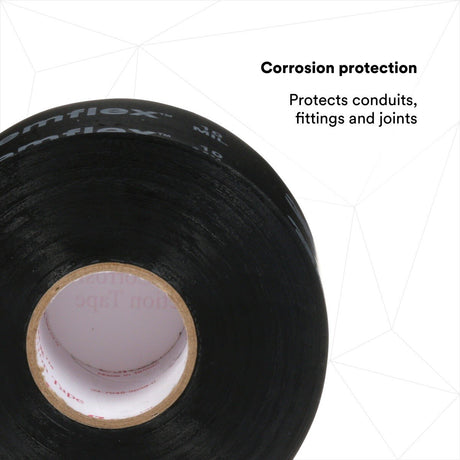 3M 1100P-2X100FT Temflex Vinyl Corrosion Protection Tape 1100 Printed Black 2 in x 100 ft (7000132166)  - (24Pack) - 2