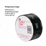 3M 1100P-2X100FT Temflex Vinyl Corrosion Protection Tape 1100 Printed Black 2 in x 100 ft (7000132166)  - (24Pack) - 3