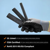 3M IT0.800BK25' Heat Shrink Heavy-Wall Cable Sleeve, Black, 8-1/0 AWG, Expanded/Recovered I.D. 0.80/3/16 in, 25 ft Reel (7000132369) - 9