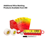 3M Pre-Printed Wire Marker Book, Black Print on White Background, Numbers 46-90 (SPB-14) (7000132487)  - (5Pack) - 9
