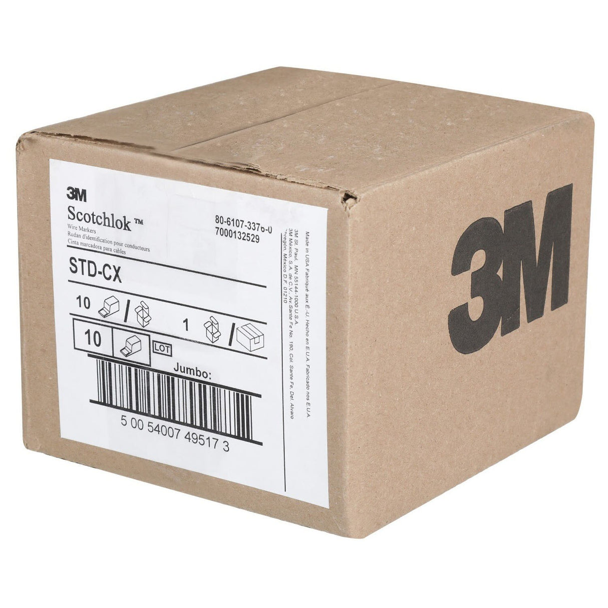 3M STD-CX Wire Marker Tape Dispenser with Tape, compact design for easy handling (7000132529)  - (10Pack) - 5