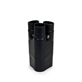 3M HDBB-325-1-250 Heat Shrinkable Cable Breakout Boot, Black, 3-Way Outlet (7000132579)