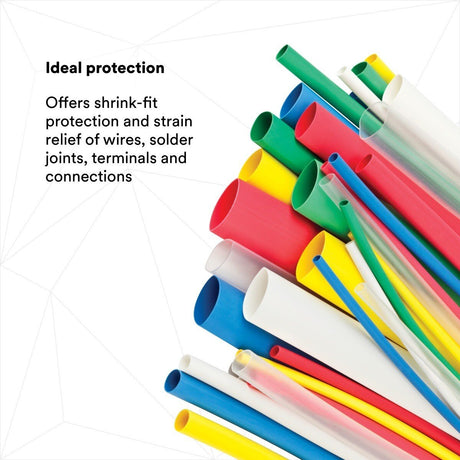 3M FP-301-1/8-Assort Heat Shrink Tubing Assortment Pack : 6 in length pieces, 4 of 7 colors (7000132600)  - (10Pack) - 4