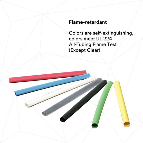 3M FP-301-1/8-Assort Heat Shrink Tubing Assortment Pack : 6 in length pieces, 4 of 7 colors (7000132600)  - (10Pack) - 5