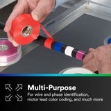 3M Scotch Vinyl Color Coding Electrical Tape 35, Red, 1/2 in x 20 ft, 7 mil (35-1/2X20FT-RD) (7000132636) (10 Pack)  - (10Pack) - 5