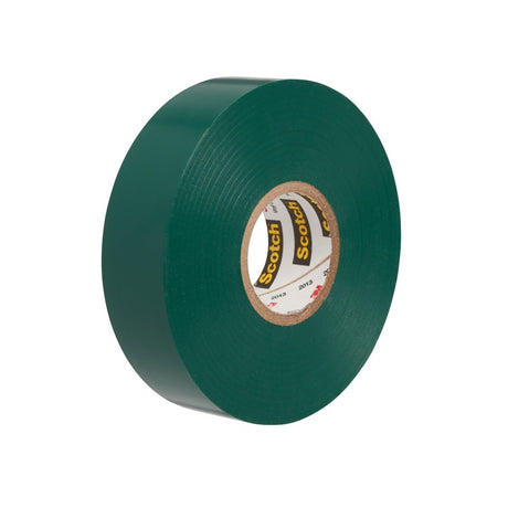3M 35-1/2X20FT-GN Scotch Vinyl Color Coding Electrical Tape 35, Green, 1/2 in x 20 ft, 7 mil, Flame Retardant, UL Listed, CSA Certified (7000132639)  - (10Pack)