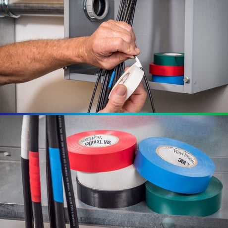 3M 35-1/2X20FT-GN Scotch Vinyl Color Coding Electrical Tape 35, Green, 1/2 in x 20 ft, 7 mil, Flame Retardant, UL Listed, CSA Certified (7000132639)  - (10Pack) - 7