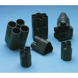 3M HDBB-505-1-250 Heat Shrinkable Cable Breakout Boot : black, 5-way outlet, bag (7000132649)