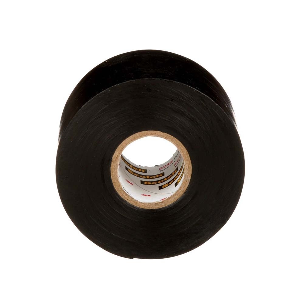 3M 2242-2X15FT Linerless Electrical Rubber Tape 2242, Black, General Purpose Self-Fusing Insulating Tape (7000132759) (8 Pack) - 6