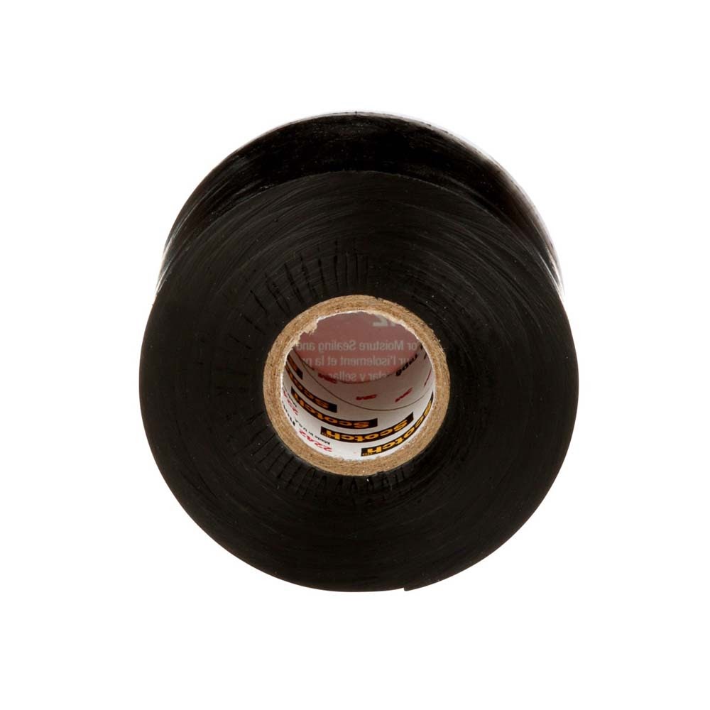 3M 2242-2X15FT Linerless Electrical Rubber Tape 2242, Black, General Purpose Self-Fusing Insulating Tape (7000132759) (8 Pack) - 7