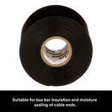 3M 2242-2X15FT Linerless Electrical Rubber Tape 2242, Black, General Purpose Self-Fusing Insulating Tape (7000132759) (8 Pack) - 10