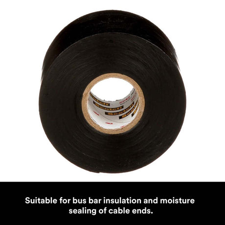 3M 2242-2X15FT Linerless Electrical Rubber Tape 2242, Black, General Purpose Self-Fusing Insulating Tape (7000132759) (8 Pack) - 10