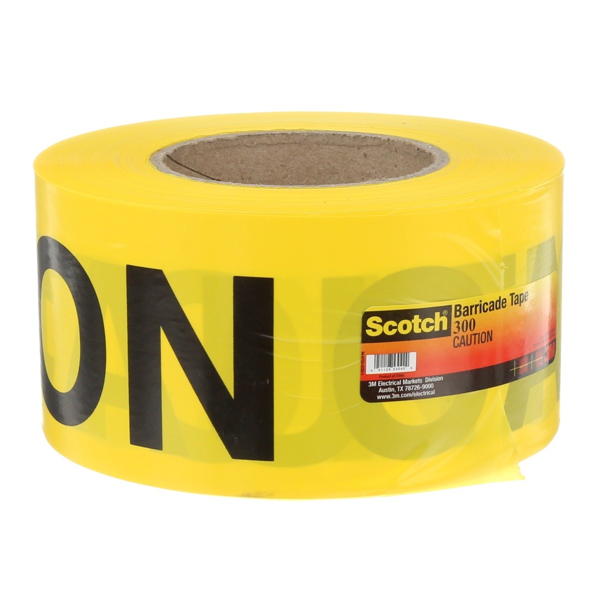 3M 300-Y-3X1000FT Scotch Barricade Tape 300 CAUTION Yellow 3 in x 1000 ft (7000132906) - 4
