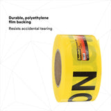 3M Scotch Barricade Tape 300 CAUTION Yellow 3 in x 1000 ft (300-Y-3X1000FT) (7000132906)  - (8Pack) - 8