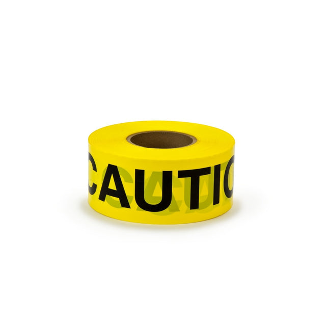 3M 301-Y-3X300FT Scotch Barricade Tape 301, CAUTION, Non-adhesive, Yellow, 3 in x 300 ft (7000132914)
