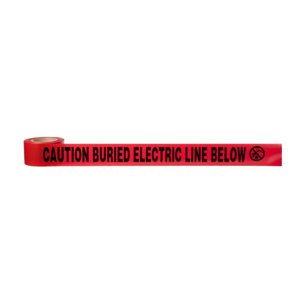 3M 303-R-3X300FT Scotch Buried Barricade Tape 303, CAUTION BURIED ELECTRIC LINE BELOW, Red, 3 in x 300 ft (7000132915)  - (16Pack) - 2