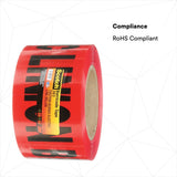 3M 303-R-3X300FT Scotch Buried Barricade Tape 303, CAUTION BURIED ELECTRIC LINE BELOW, Red, 3 in x 300 ft (7000132915)  - (16Pack) - 6