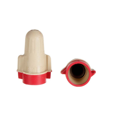 3M T/R+KEG Performance Plus Wire Connector TR+KEG Tan/Red Flexible Steel Spring Connectors Twist On CSA Certified UL Listed Keg 22-8 AWG (7000132941) (25000 Pack) - 4