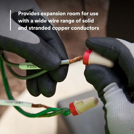 3M T/R+KEG Performance Plus Wire Connector TR+KEG Tan/Red Flexible Steel Spring Connectors Twist On CSA Certified UL Listed Keg 22-8 AWG (7000132941) (25000 Pack) - 8