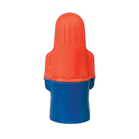 3M O/B+JUG Wire Connector Orange/Blue Twist-On 22-12 AWG UL Listed CSA (7000133222) (10000 Pack)