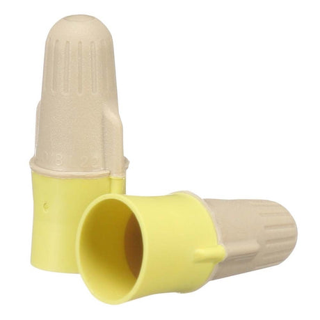3M T/Y+JUG Performance Plus Wire Connector, TY+JUG, Tan/Yellow, Flexible Steel Spring Connectors, Twist On, CSA Certified, UL Listed, Jug, 22-12 AWG (7000133223) (10000 Pack)