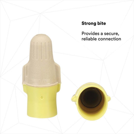 3M T/Y+JUG Performance Plus Wire Connector, TY+JUG, Tan/Yellow, Flexible Steel Spring Connectors, Twist On, CSA Certified, UL Listed, Jug, 22-12 AWG (7000133223) (10000 Pack) - 7