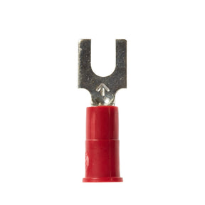 3M MV18-6FBX Block Fork Vinyl Insulated Terminals, Red, 22-18 AWG, Stud Size 6, 100 per bottle, Suitable for use in a Terminal Block (7000133322) (500 Pack)