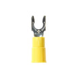 3M MV10-10FX Fork Terminal, Vinyl Insulated, Yellow, #10 Stud, 12-10 AWG, 600V (7000133340) (50 Pack)