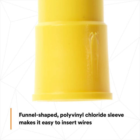 3M MV10-10FBX C3SD Scotchlok Block Fork , 12-10 AWG Yellow, Corrosion-Resistant, Vinyl Insulated Terminals, Bottle (7000133343) (50 Pack) - 3