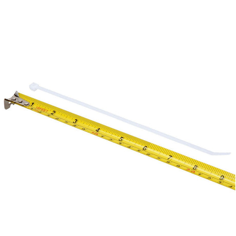 3M CT8NT40-C Intermediate Cable Tie, Natural, Nylon 6/6, 40 lbs, 1/8 in x 8-29/32 in (7000133456) (1000 Pack) - 3