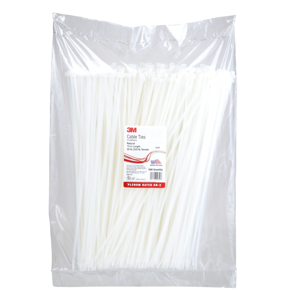 3M CT15NT50-D Cable Tie (7000133463) (2500 Pack) - 2