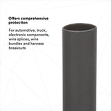 3M EPS-300 Thin-Wall Heat Shrink Tubing, Adhesive-Lined, 1/2-Black-48" (7000133583) (12 Pack) - 9