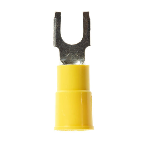 3M BFV10-10Q Highland Vinyl Insulated Block Fork Terminal, AWG 12-10, Yellow (7000133646) (250 Pack)