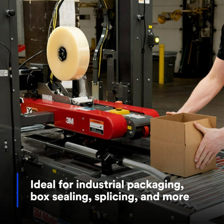 3M 371 Scotch Box Sealing Tape, Polypropylene, Hot Melt Adhesive, Clear, 72 mm x 914 m (7000136741) (4 Pack) - 9