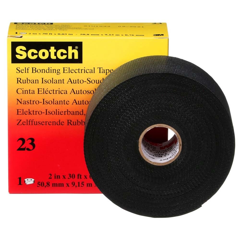 3M 23-2X30FT Scotch Rubber Splicing Tape 23, Black, 2 in x 30 ft (7000138512) - 5