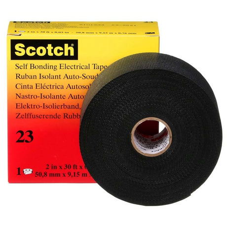 3M 23-2X30FT Scotch Rubber Splicing Tape 23, Black, 2 in x 30 ft (7000138512) - 5